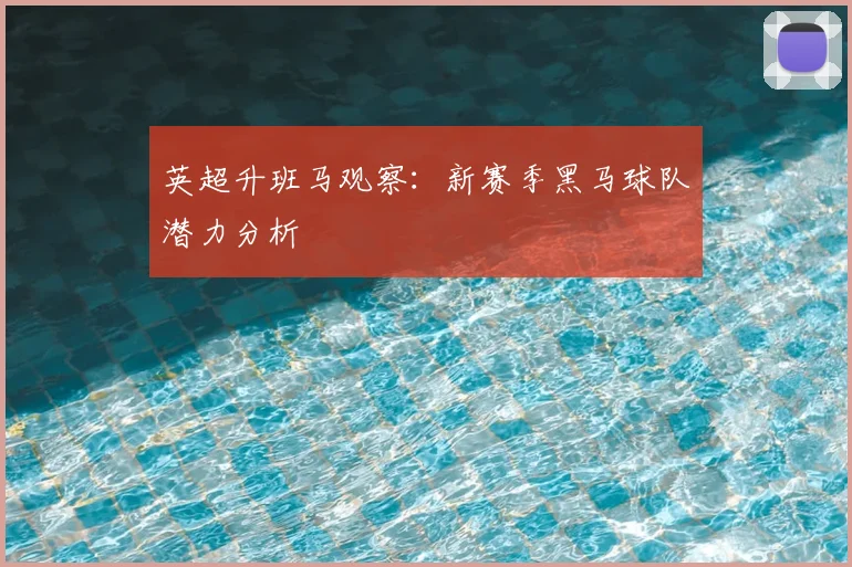 英超升班马观察：新赛季黑马球队潜力分析